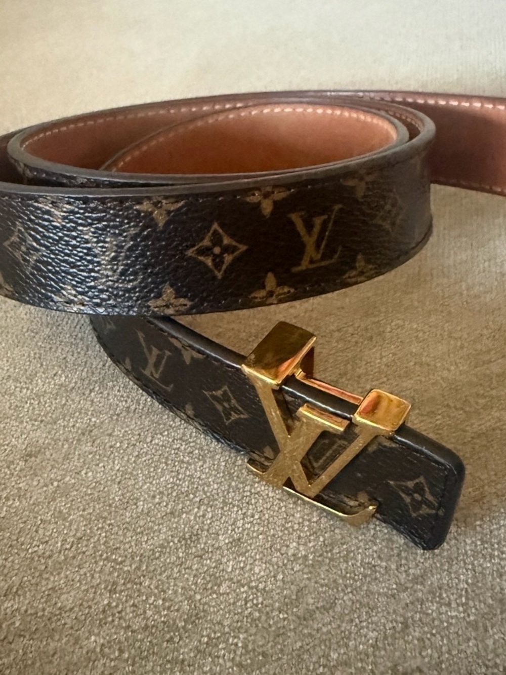 Louis Vuitton Initiales Monogram Canvas Belt